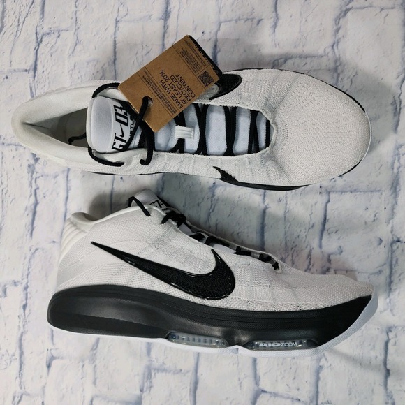 Nike MENS SZ 20 Air Zoom GT Hustle 3 TB Promo White Black Basketball HM0268-101 - Picture 1 of 10